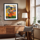 When Will You Marry 1892 French Post Impressionist Painting 3 : 4 Vertical Premium Wall Art Canvas by MeriDeewar