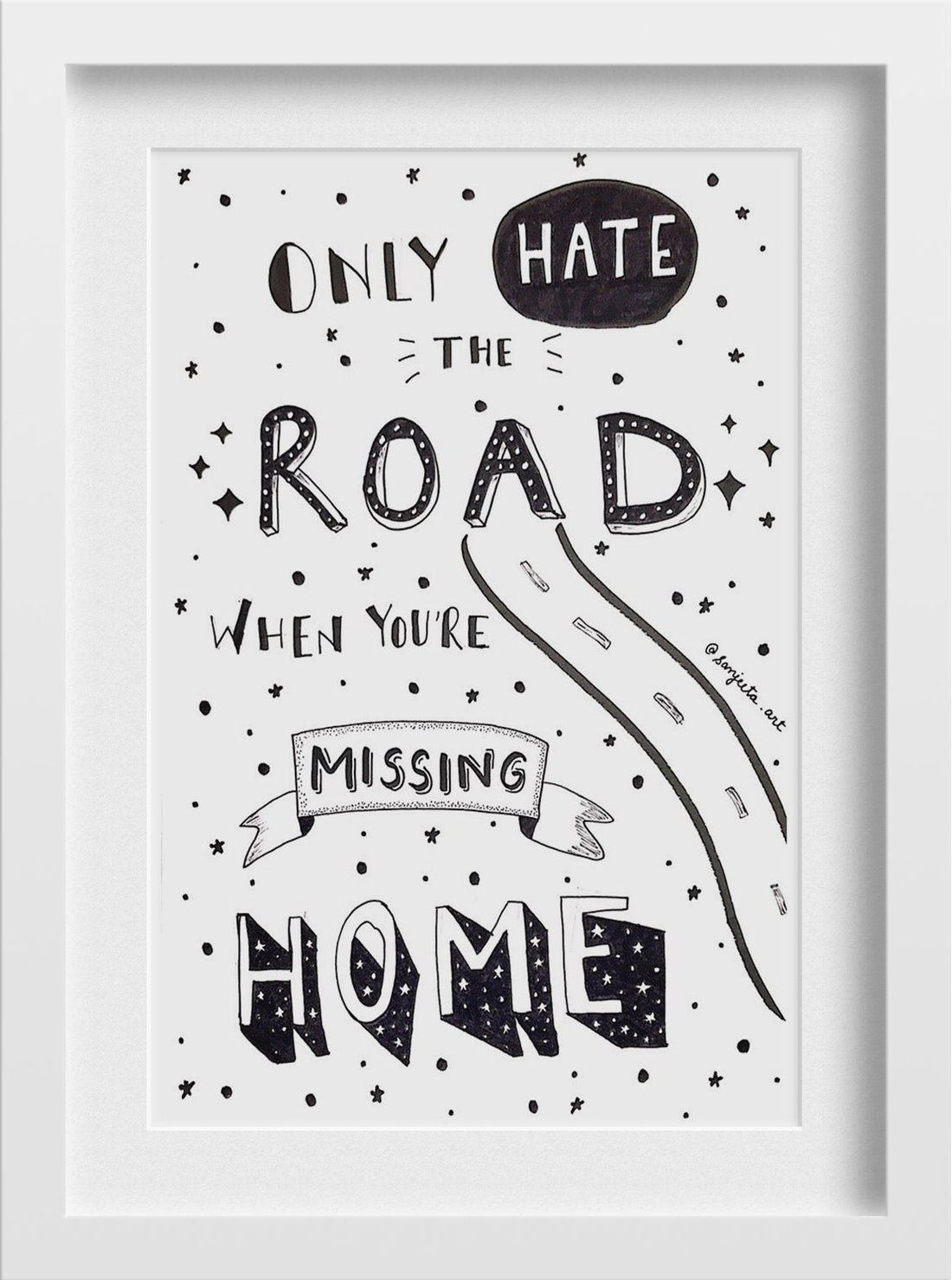 When you're missing home Art Painting - Meri Deewar 2 : 3 Vertical Premium Wall Art Canvas by MeriDeewar