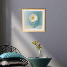 White Flower Oil Painting 4 - Meri Deewar 1 : 1 Square Premium Wall Art Canvas by MeriDeewar