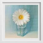 White Flower Oil Painting 4 - Meri Deewar 1 : 1 Square Premium Wall Art Canvas by MeriDeewar