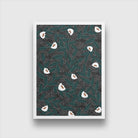 White Foliage Painting 2 : 3 Vertical Premium Wall Art Canvas by MeriDeewar
