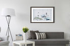 White Lotus Painting - Meri Deewar 3 : 2 Horizontal Premium Wall Art Canvas by MeriDeewar