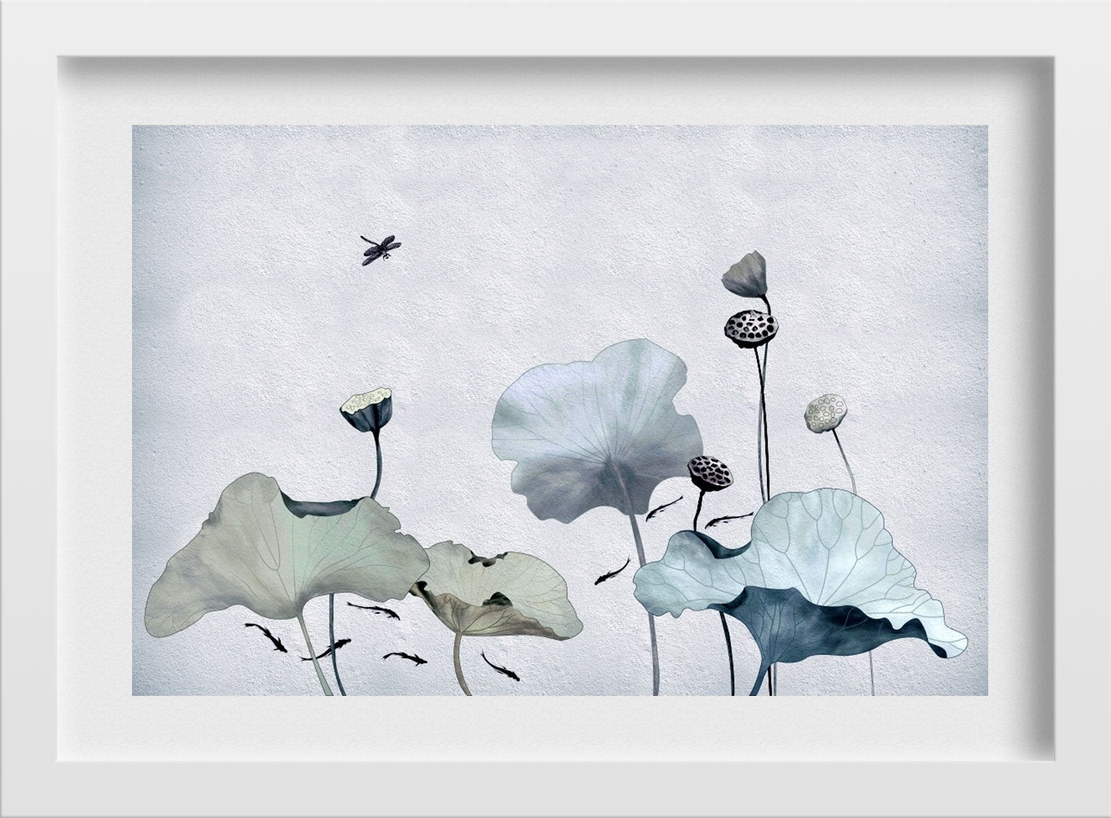White Lotus Painting - Meri Deewar 3 : 2 Horizontal Premium Wall Art Canvas by MeriDeewar
