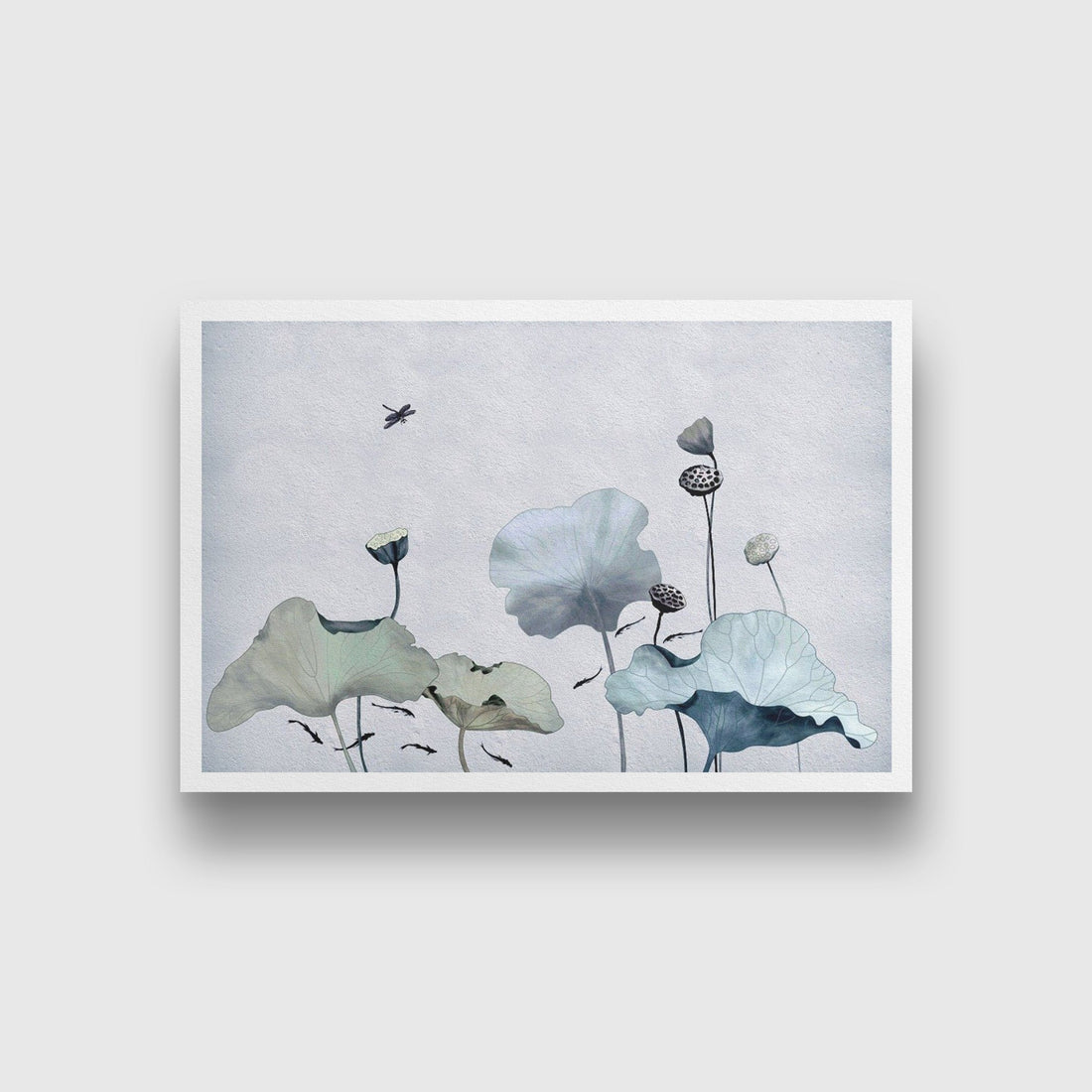 White Lotus Painting - Meri Deewar 3 : 2 Horizontal Premium Wall Art Canvas by MeriDeewar
