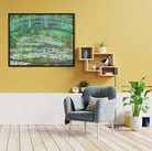 White Water Lilies By Claude Monet Painting - Meri Deewar 4 :5 Vertical Premium Wall Art Canvas by MeriDeewar