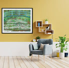 White Water Lilies By Claude Monet Painting - Meri Deewar 4 :5 Vertical Premium Wall Art Canvas by MeriDeewar