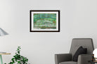White Water Lilies By Claude Monet Painting - Meri Deewar 4 :5 Vertical Premium Wall Art Canvas by MeriDeewar