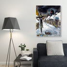 Whitecrucifixion Painting - Meri Deewar 4 :5 Vertical Premium Wall Art Canvas by MeriDeewar