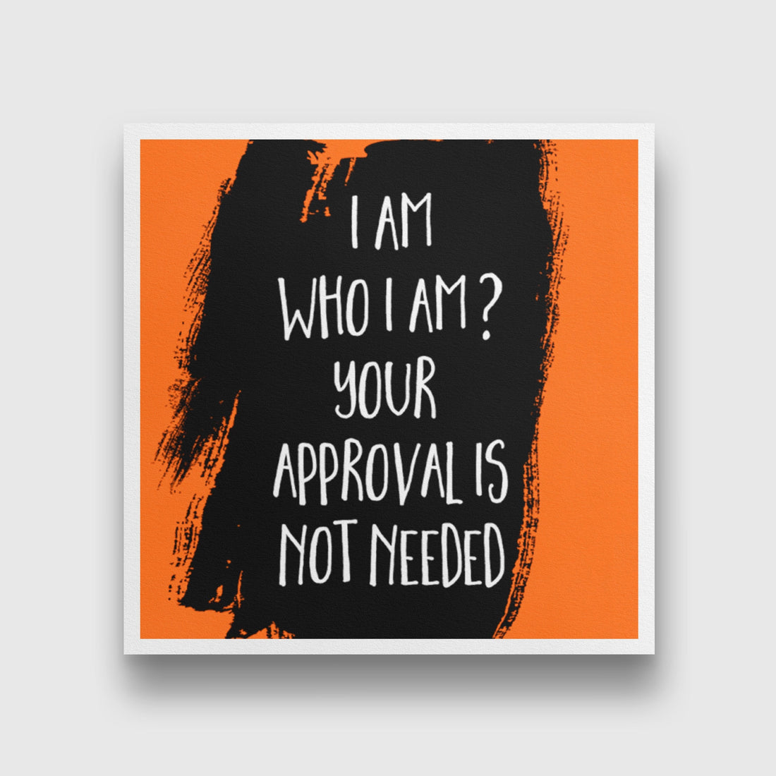 Who i am Art Painting - Meri Deewar 1 : 1 Square Premium Wall Art Canvas by MeriDeewar