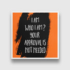 Who i am Art Painting - Meri Deewar 1 : 1 Square Premium Wall Art Canvas by MeriDeewar
