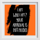 Who i am Art Painting - Meri Deewar 1 : 1 Square Premium Wall Art Canvas by MeriDeewar