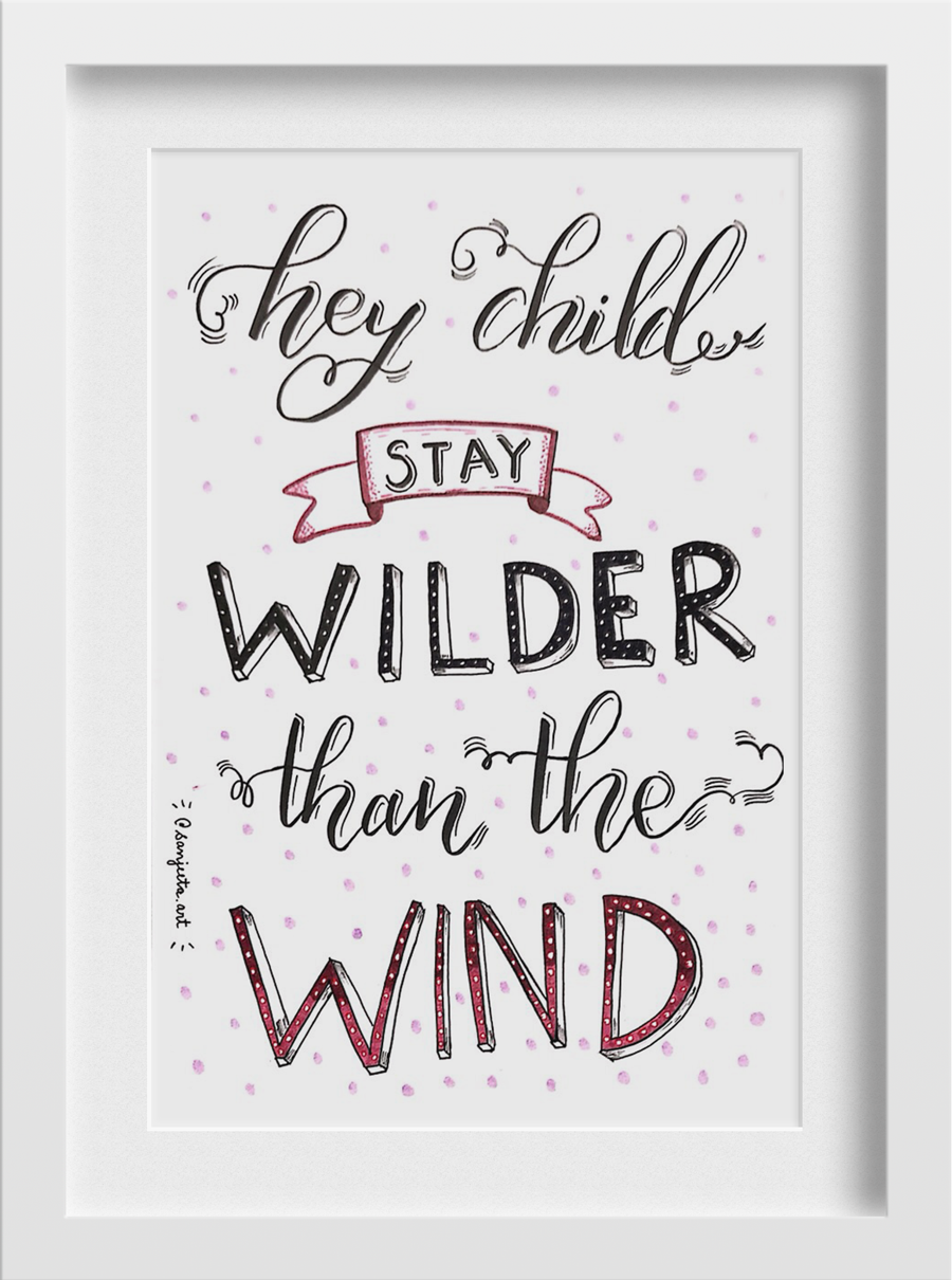 Wilder than the wind Painting - Meri Deewar 2 : 3 Vertical Premium Wall Art Canvas by MeriDeewar