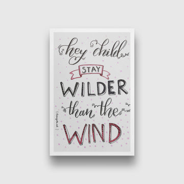 Wilder than the wind Painting - Meri Deewar 2 : 3 Vertical Premium Wall Art Canvas by MeriDeewar