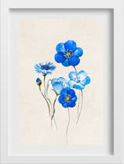 Wildflower Anemone Flowers Painting - Meri Deewar 2 : 3 Vertical Premium Wall Art Canvas by MeriDeewar
