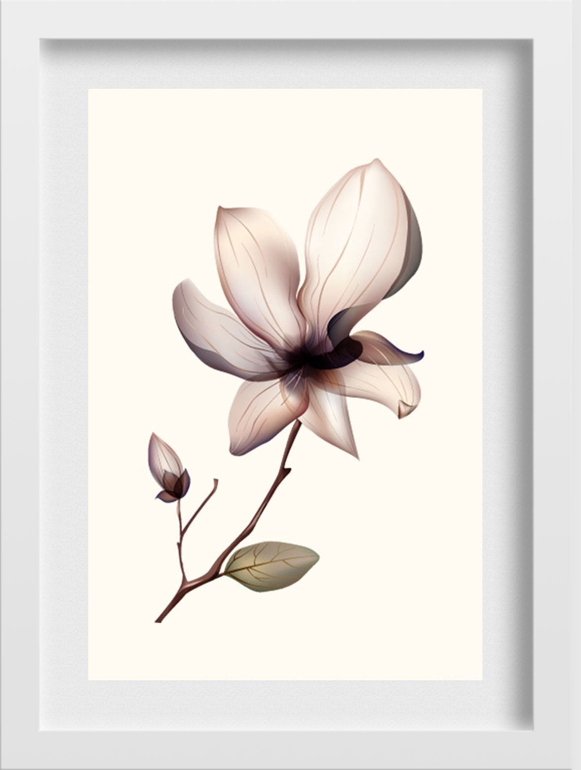 Wildflower Painting - Meri Deewar 2 : 3 Vertical Premium Wall Art Canvas by MeriDeewar