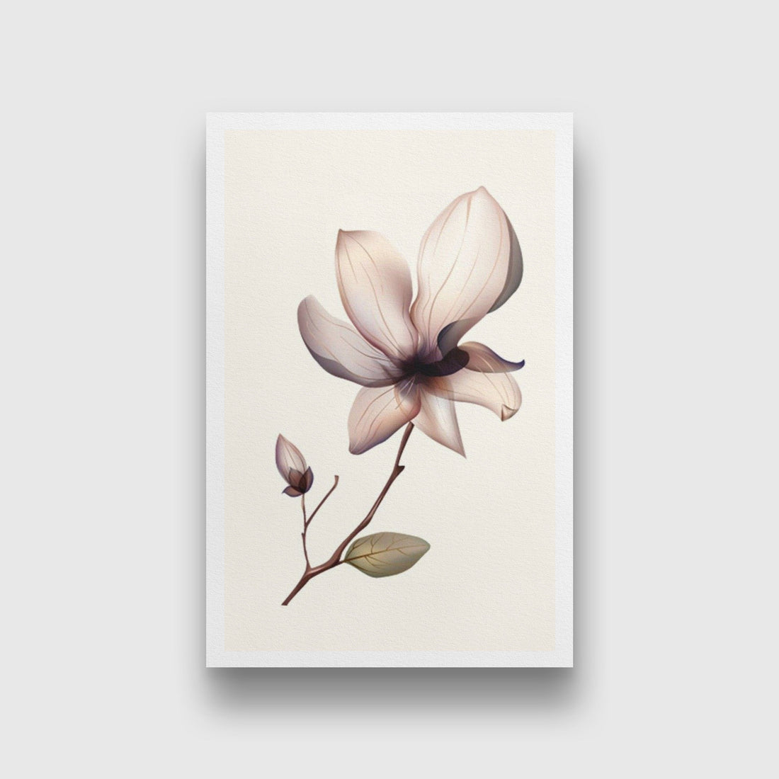 Wildflower Painting - Meri Deewar 2 : 3 Vertical Premium Wall Art Canvas by MeriDeewar