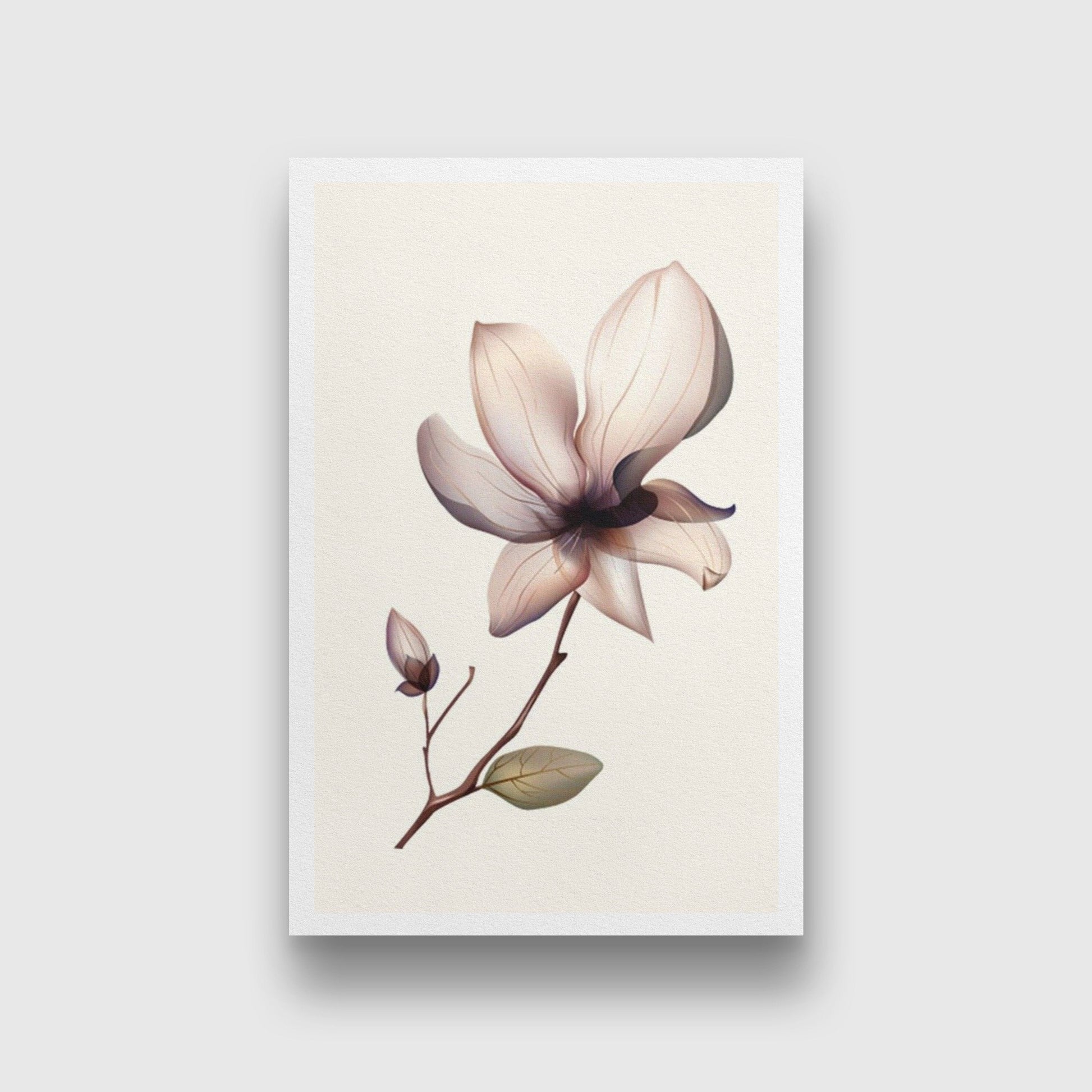 Wildflower Painting - Meri Deewar 2 : 3 Vertical Premium Wall Art Canvas by MeriDeewar