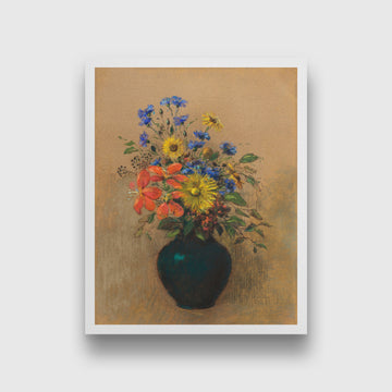 Wildflowers painting 4 :5 Vertical Premium Wall Art Canvas by MeriDeewar