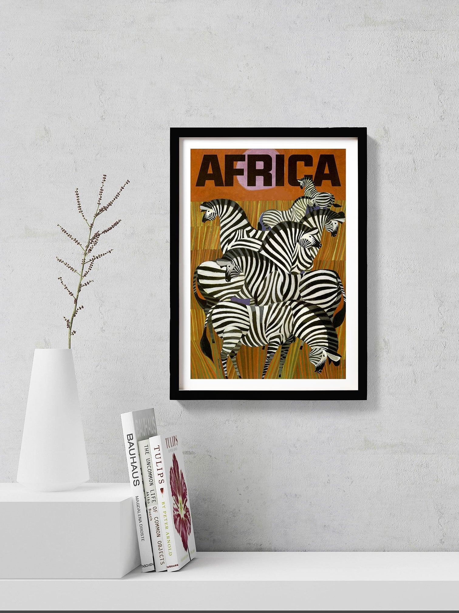 Wildlife Vintage Art Painting - Meri Deewar 2 : 3 Vertical Premium Wall Art Canvas by MeriDeewar