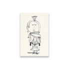 Witch with a Comb painting - Meri Deewar 2 : 3 Vertical Premium Wall Art Canvas by MeriDeewar