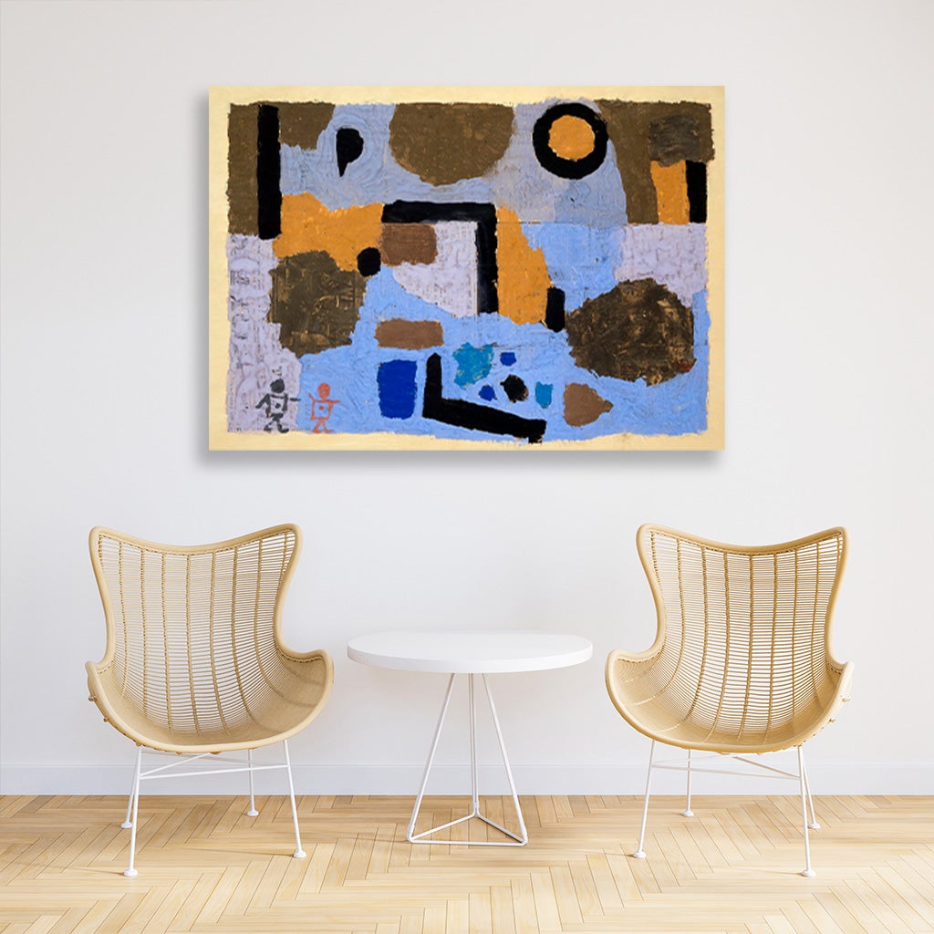 With the two lost ones painting - Meri Deewar 3 : 2 Horizontal Premium Wall Art Canvas by MeriDeewar