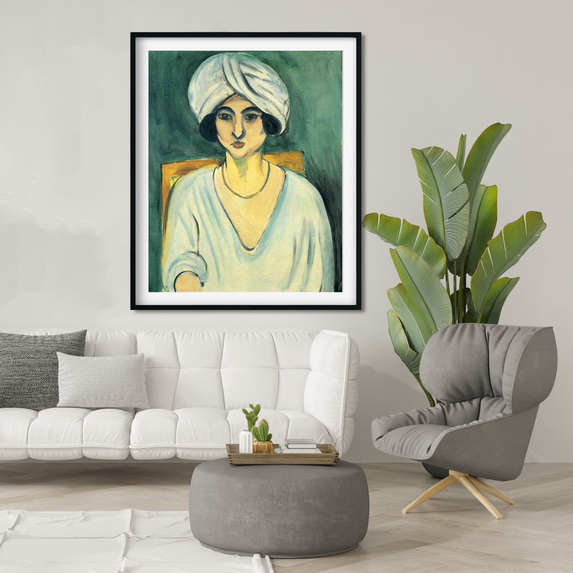 woman in turban lorette Painting - Meri Deewar 4 :5 Vertical Premium Wall Art Canvas by MeriDeewar