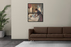 Woman Ironing Painting - Meri Deewar 4 :5 Vertical Premium Wall Art Canvas by MeriDeewar
