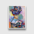 Woman With A Hat Painting - Meri Deewar 3 : 4 Vertical Premium Wall Art Canvas by MeriDeewar