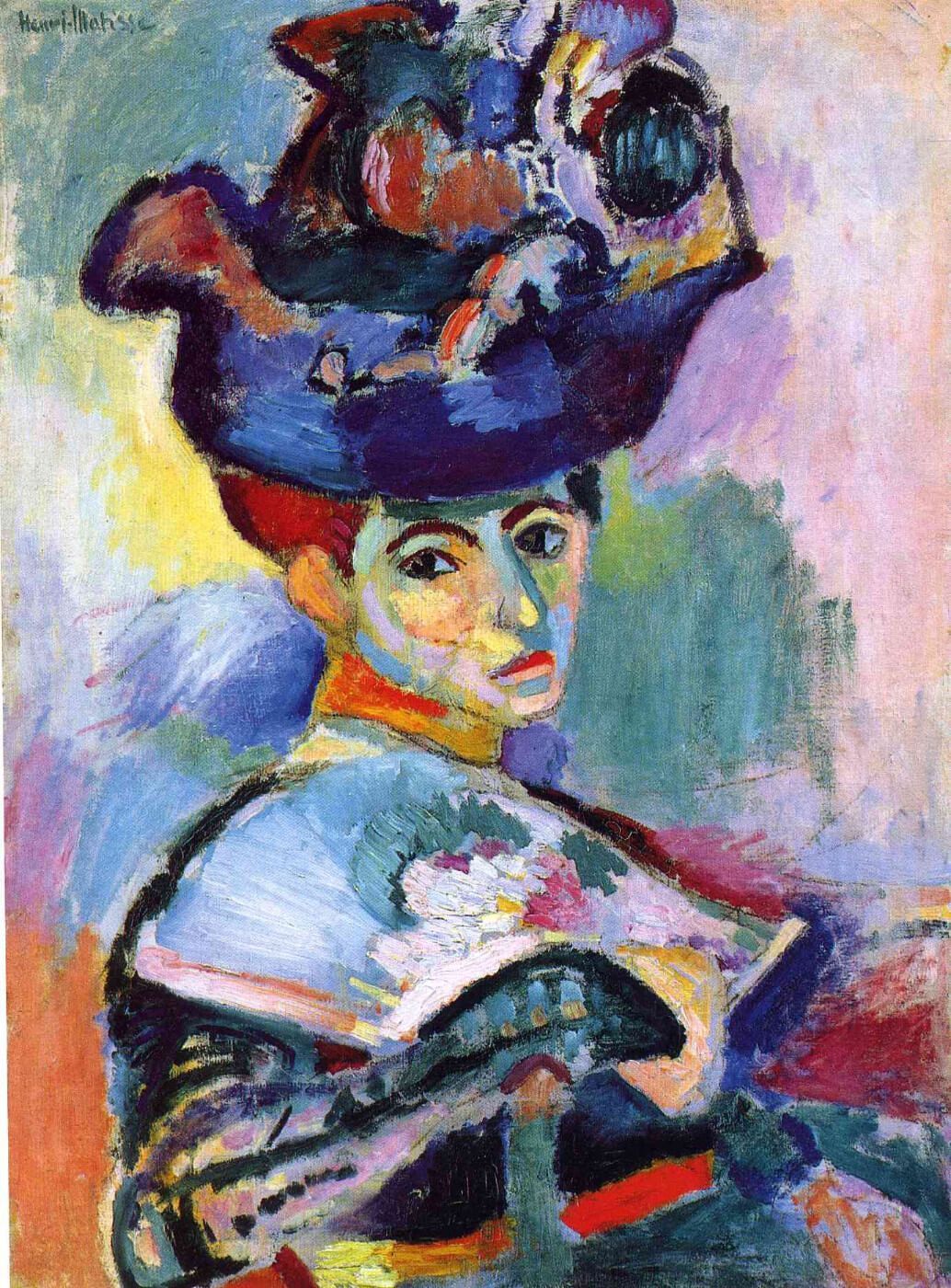 Woman With A Hat Painting - Meri Deewar 3 : 4 Vertical Premium Wall Art Canvas by MeriDeewar
