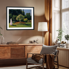 Women in the Garden Painting 5 : 4 Horizontal Premium Wall Art Canvas by MeriDeewar