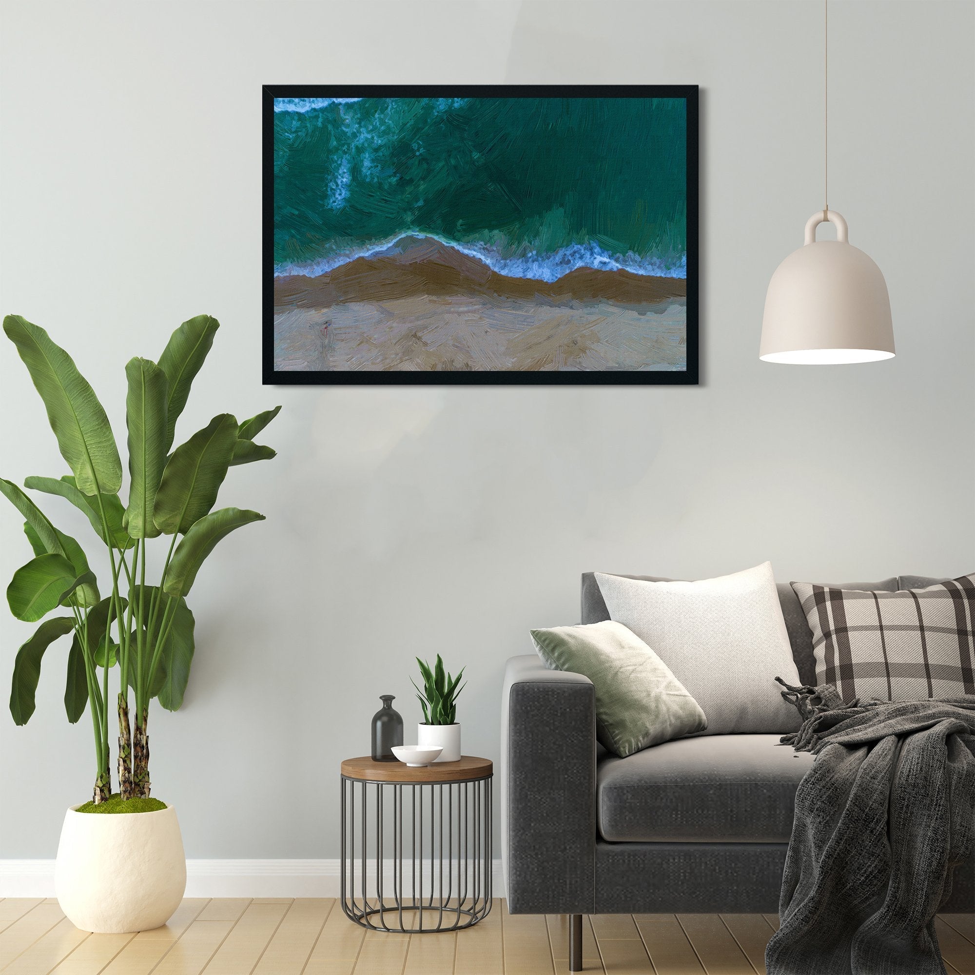 wonderful tropical beach Painting - Meri Deewar 3 : 2 Horizontal Premium Wall Art Canvas by MeriDeewar