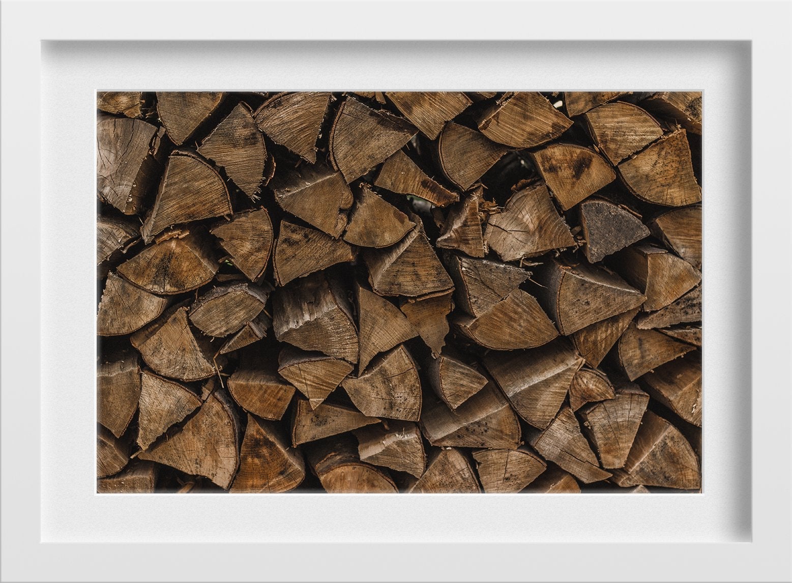 Wooden logs Painting - Meri Deewar 3 : 2 Horizontal Premium Wall Art Canvas by MeriDeewar