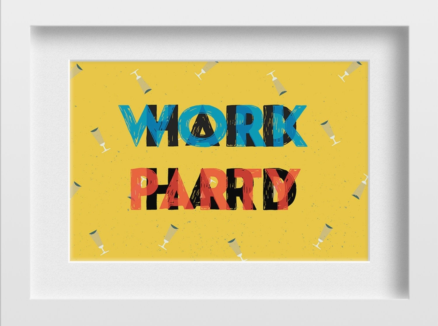 Work Hard Art Painting - Meri Deewar 3 : 2 Horizontal Premium Wall Art Canvas by MeriDeewar