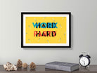 Work Hard Art Painting - Meri Deewar 3 : 2 Horizontal Premium Wall Art Canvas by MeriDeewar