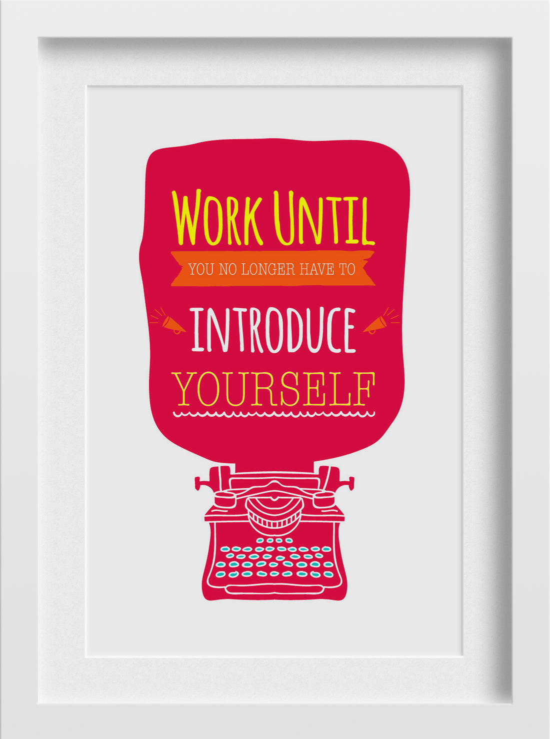 work until .. Introduce yourself start-up Art 2 : 3 Vertical Premium Wall Art Canvas by MeriDeewar