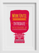 work until .. Introduce yourself start-up Art 2 : 3 Vertical Premium Wall Art Canvas by MeriDeewar