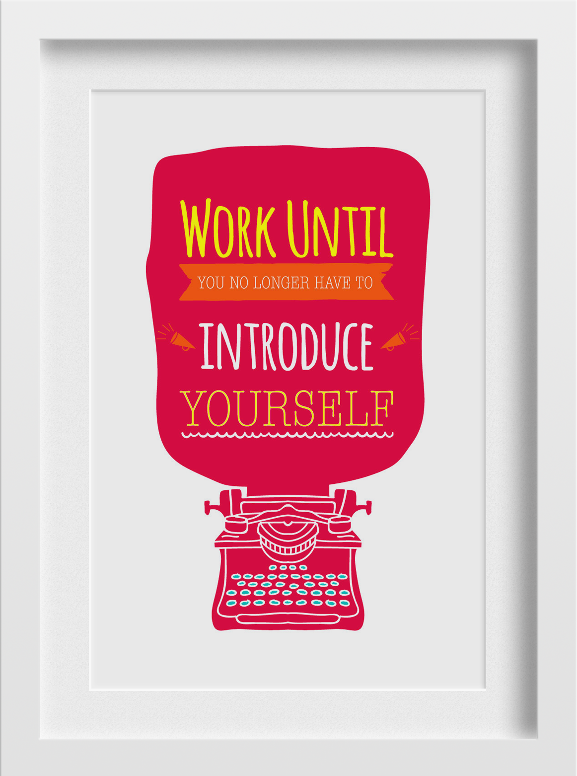 work until .. Introduce yourself start-up Art 2 : 3 Vertical Premium Wall Art Canvas by MeriDeewar