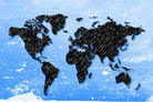 world-map-2-1 painting 3 : 2 Horizontal Premium Wall Art Canvas by MeriDeewar