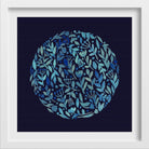 World of Flowers Painting - Meri Deewar 1 : 1 Square Premium Wall Art Canvas by MeriDeewar