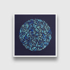 World of Flowers Painting - Meri Deewar 1 : 1 Square Premium Wall Art Canvas by MeriDeewar