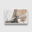 Yachting Girl painting - Meri Deewar 3 : 2 Horizontal Premium Wall Art Canvas by MeriDeewar