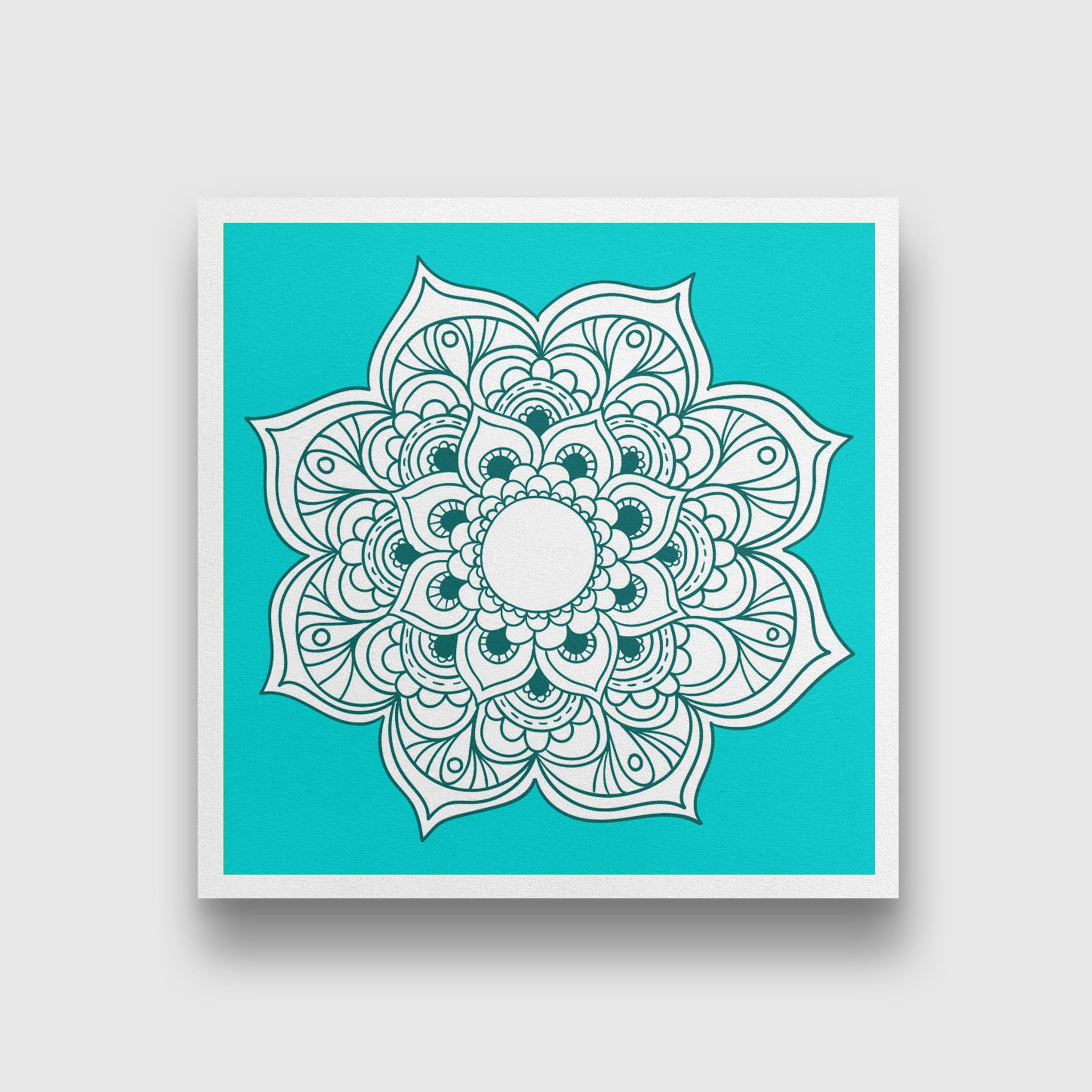 yam yoga chakra painting 1 : 1 Square Premium Wall Art Canvas by MeriDeewar