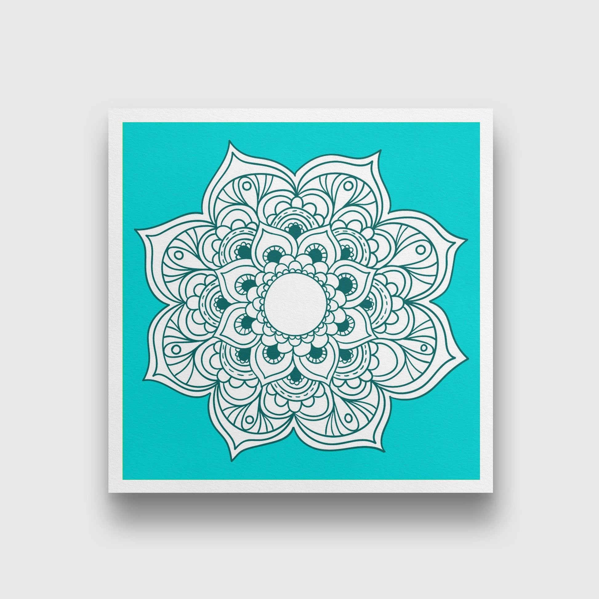 yam yoga chakra painting 1 : 1 Square Premium Wall Art Canvas by MeriDeewar