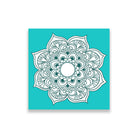 yam yoga chakra painting 1 : 1 Square Premium Wall Art Canvas by MeriDeewar