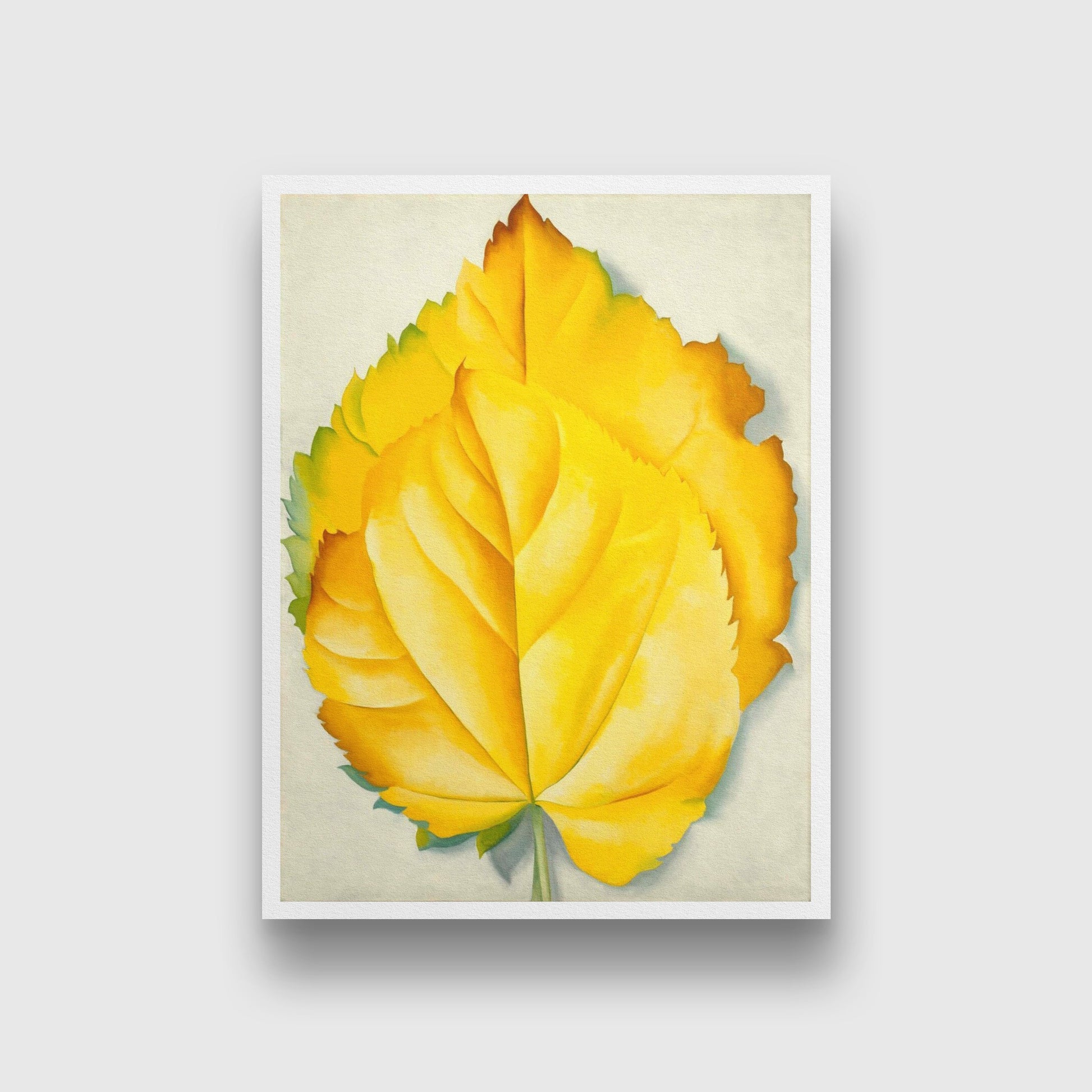 Yellow Leaves - Meri Deewar 3 : 4 Vertical Premium Wall Art Canvas by MeriDeewar