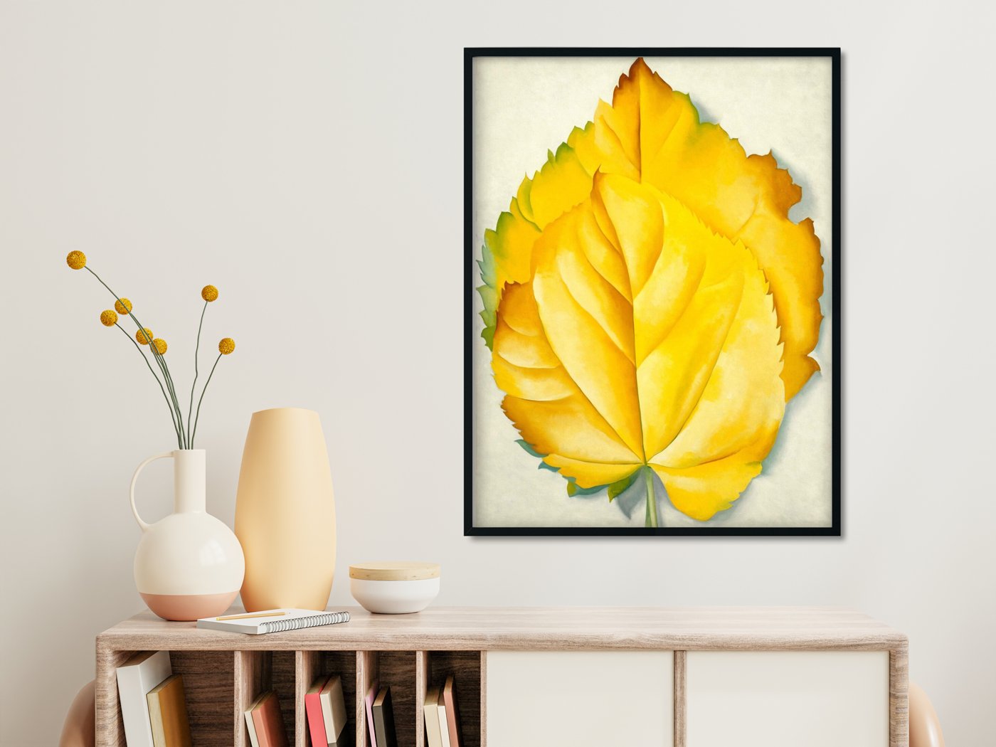 Yellow Leaves - Meri Deewar 3 : 4 Vertical Premium Wall Art Canvas by MeriDeewar