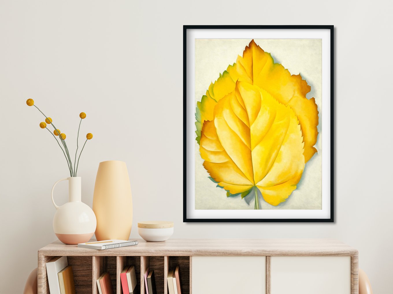 Yellow Leaves - Meri Deewar 3 : 4 Vertical Premium Wall Art Canvas by MeriDeewar