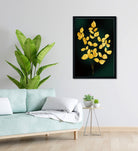 Yellow leaves Painting 2 : 3 Vertical Premium Wall Art Canvas by MeriDeewar