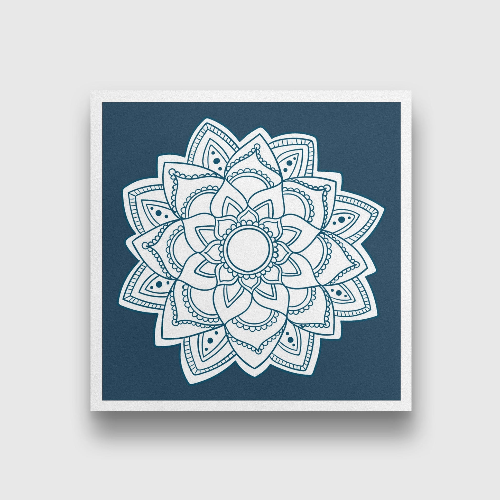 yoga chakra painting 1 : 1 Square Premium Wall Art Canvas by MeriDeewar