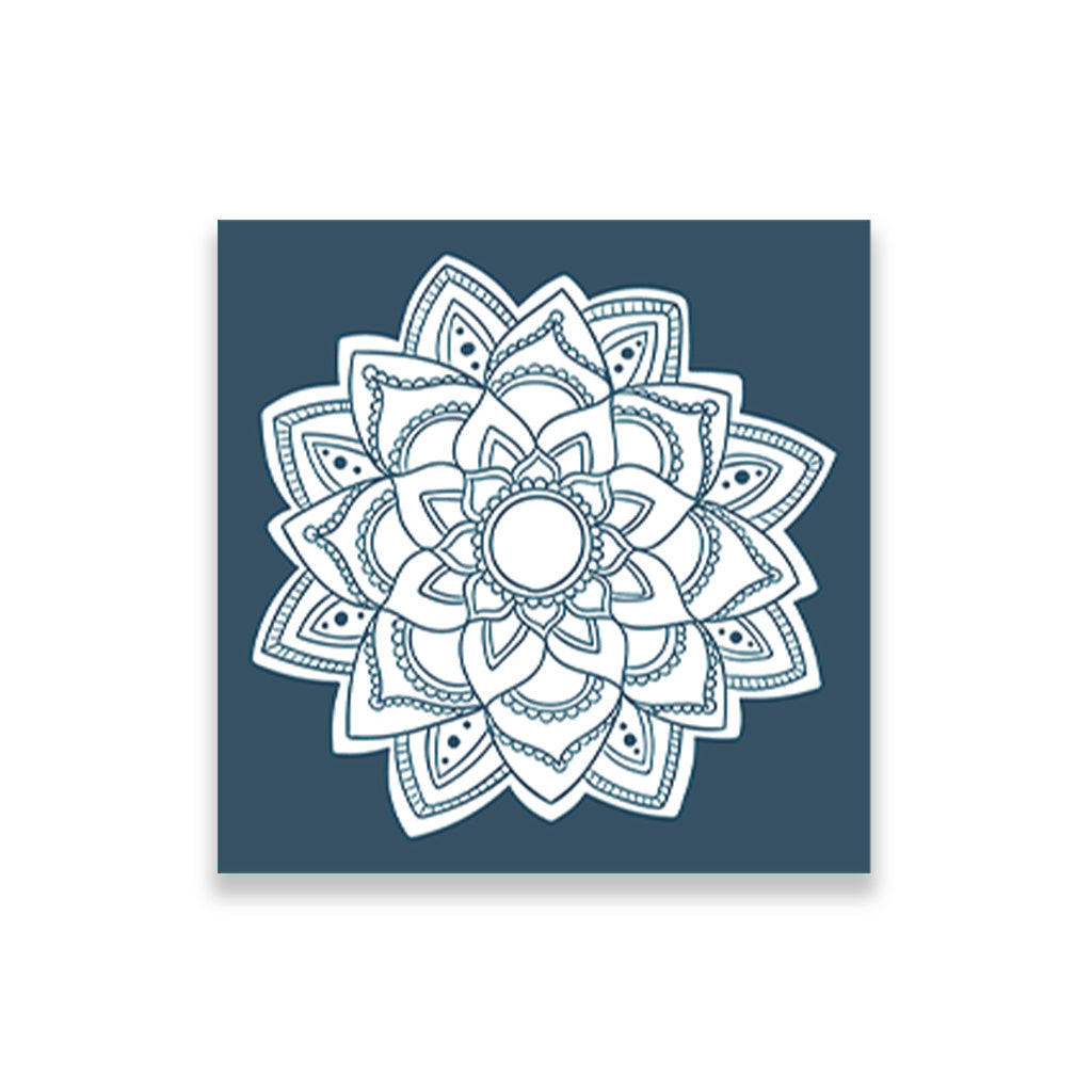 yoga chakra painting 1 : 1 Square Premium Wall Art Canvas by MeriDeewar